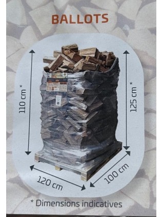 Ballot de bois étuvé